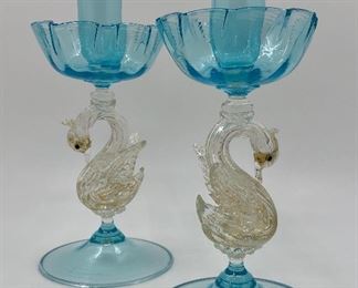 Salviati Venetian art glass. Murano, Italy. 1920s. 