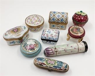 Vintage Limoges trinket boxes