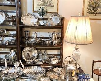 Antique, vintage and modern silver plated pieces - all in excellent condition. 