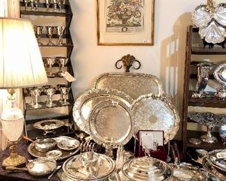 Antique, vintage and modern silver plated pieces - all in excellent condition. 