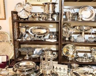 Antique, vintage and modern silver plated pieces - all in excellent condition. 