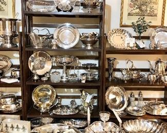 Antique, vintage and modern silver plated pieces - all in excellent condition. 