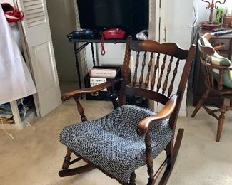 Spindleback Mahogany rocking chair