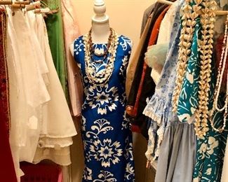 Vintage clothing and costumes. Linens and napkins. All freshly pressed and ready to use.