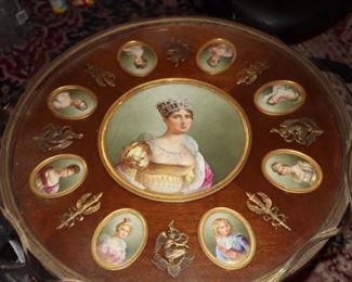 Empire Porcelain Empress Josephine Circular Table