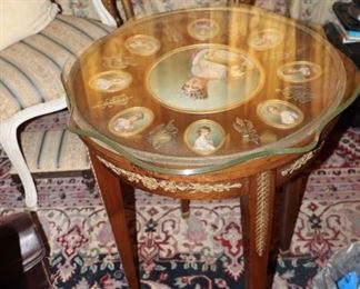 Empire Porcelain Empress Josephine Circular Table