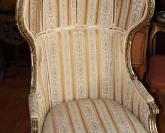 Louis XVI Giltwood Hall Chair stamped Forget