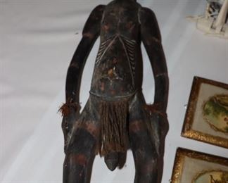 African Fertility Wood Carved Figure