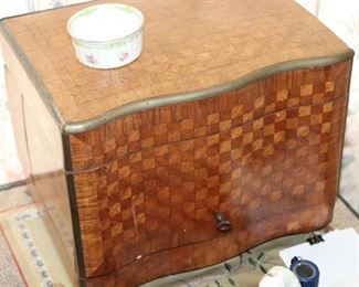 19th century French Parquetry Tantalus Bar