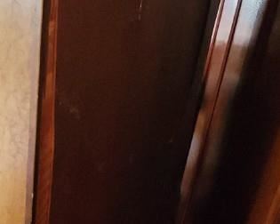 Backside-Early Georgian Style Polychrome Painted Cabinet on Stand- Late 19th Century