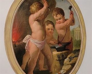 18th century Three Cupids Ply Their Wares