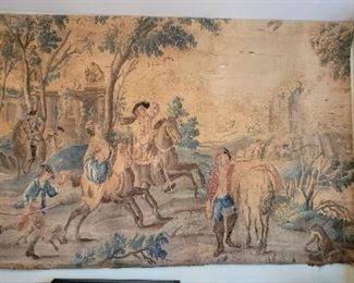 Mid-18th century Flemish wool tapestry panel