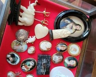 Cameos and Religious pins