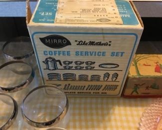 Mirro child’s aluminum “Little Mother’s” coffee set - original box