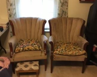 Matching chairs in bedroom