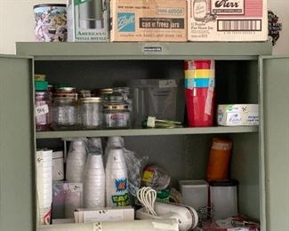 Garage- cabinet with items inside is also for sale