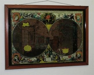 Mirrored Map Nova Totivs Terravm Obis Geograghica