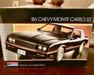 86 Chevy Monte Carlo SS plastic model in box