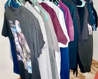 Harley-Davidson t-shirts, many more than pictured