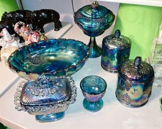 Vintage carnival glass