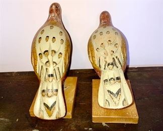 Carl Forslund carved quail