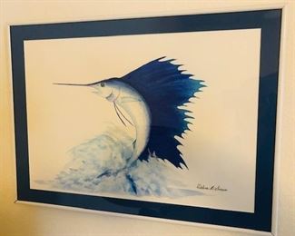 Debra B Smare Sailfish Painting