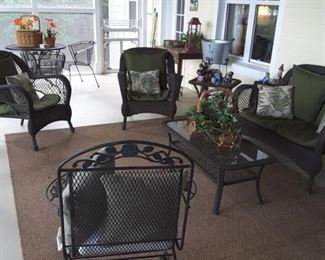 All-weather wicker furniture, in excellent condition!