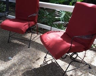 Meadow craft spring loaded chairs, excellent condition