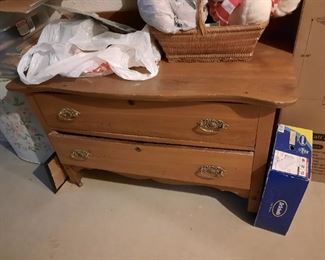 . . . a nice two-drawer dresser (would make a nice TV stand)