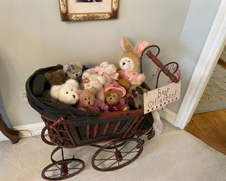 . . . how cute!  a carriage full of Boyd's stuffed animals