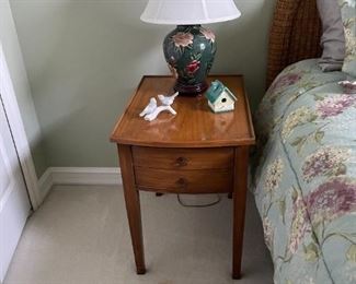 . . . a cute night stand and lamp