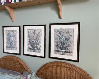 . .. three nice floral prints