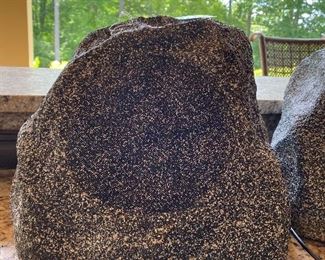 Two Russound rock speakers