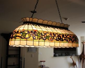 Leaded glass ceiling fixture 