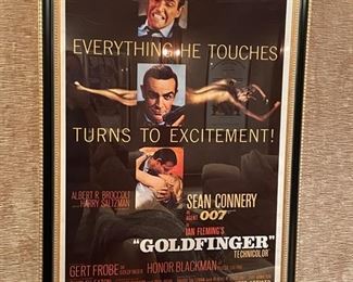 Assorted framed movie posters