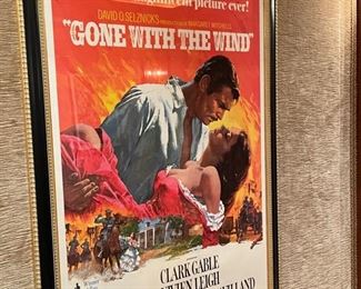 Assorted framed movie posters