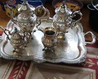 Silver plate coffee / tea set