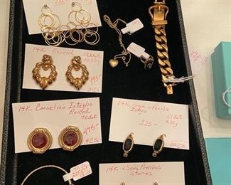 Fine (gold, diamonds & semi precious stones) & costume jewelry 