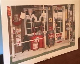 SIGNED/NUMBERED "SIGNS OF THE TIMES" PRINT BY JEFF ROBB, 93/725, 1992