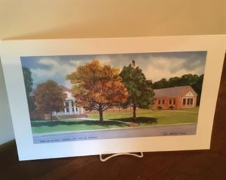 SIGNED/NUMBERED "PARK ST. SCHOOL - DONNA LEE LOFLIN SCHOOL" BY CATHY CRANFORD FUTRAL, 28/200