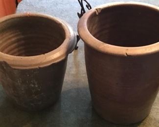 NC POTTERY BUTTERMILK CROCKS