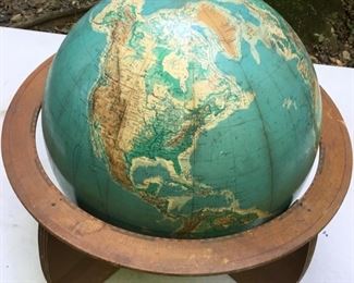 VINTAGE GLOBE and STAND