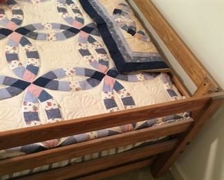 VINTAGE "THIS-END-UP" TRUNDLE BED (TOP MATTRESS & FOUNDATION INCLUDED, NO TRUNDLE MATTRESS)