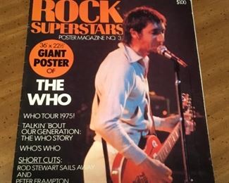 VINTAGE ROCK SUPERSTARS POSTER MAGAZINE NO. 3 "THE WHO"