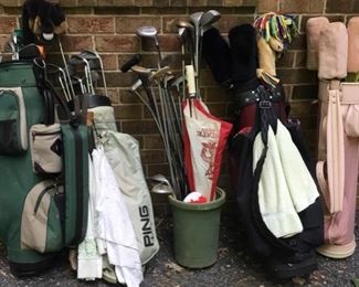 LOTS and LOTS OF GOLF CLUBS!