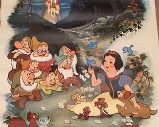 VINTAGE SNOW WHITE AND THE SEVEN DWARVES POSTER