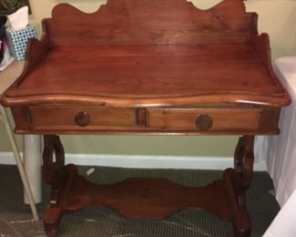 Farm house style 2-drawer desk, solid wood