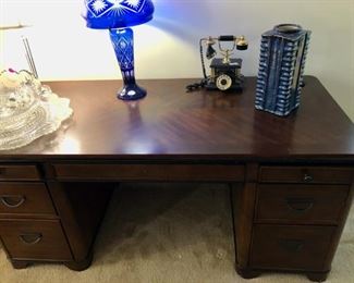 Executive desk 68”W x 31”D x 30.5”H 