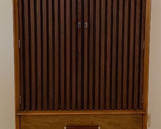 Vintage Lane Walnut/Rosewood MCM Armoire