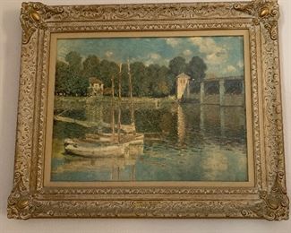 Art Print Bridge at Argenteuil Claude Monet